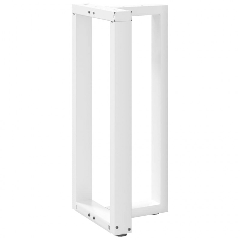 Nogi do stołu barowego w kształcie litery T 2 szt. Białe 40x35x(90-91) cm Stal