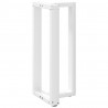Nogi do stołu barowego w kształcie litery T 2 szt. Białe 40x35x(90-91) cm Stal