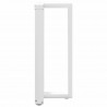 Nogi do stołu barowego w kształcie litery T 2 szt. Białe 40x35x(90-91) cm Stal