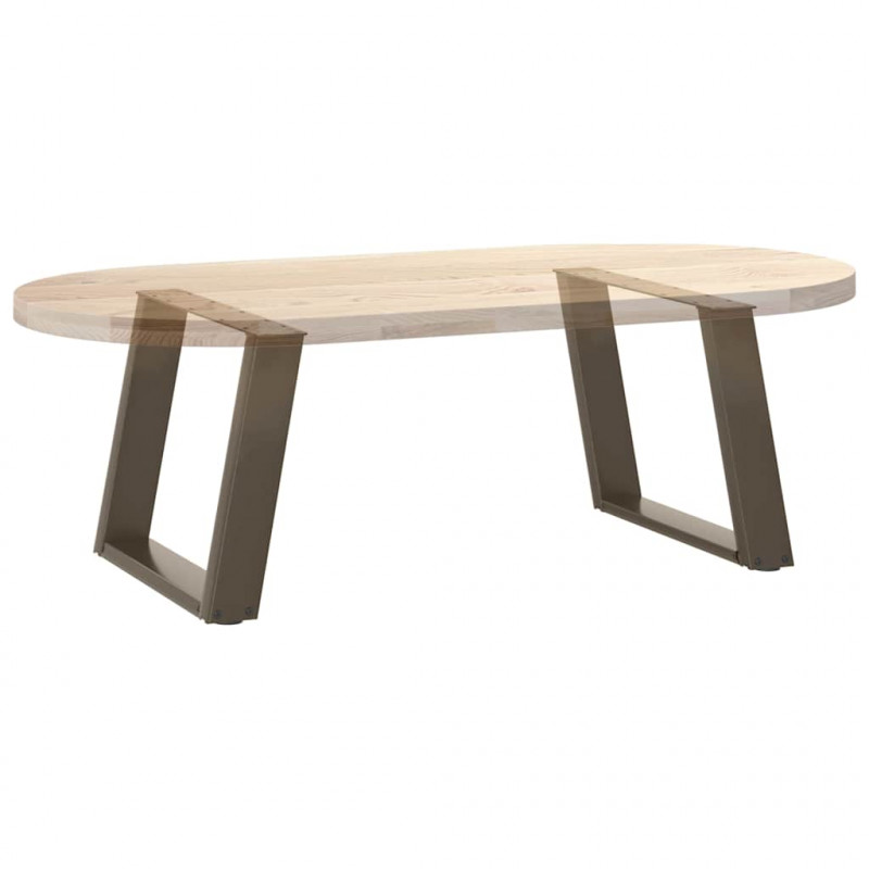 Nogi do stolika kawowego w kształcie litery U 2 szt. Naturalna stal 50x(42-43) cm Stal