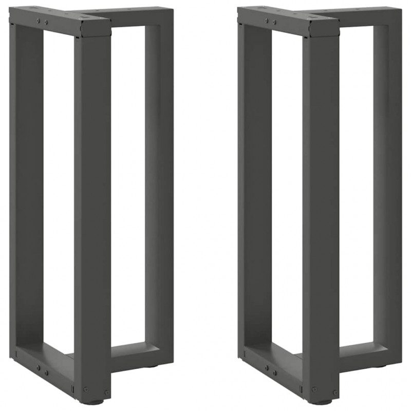 Nogi do stołu barowego w kształcie litery T 2 szt. Antracyt 40x35x(90-91) cm Stal