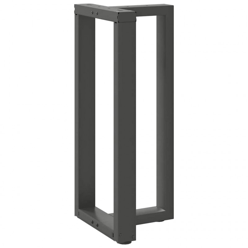 Nogi do stołu barowego w kształcie litery T 2 szt. Antracyt 40x35x(90-91) cm Stal