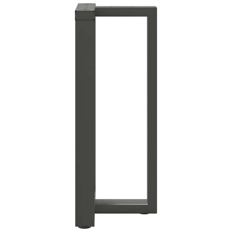 Nogi do stołu barowego w kształcie litery T 2 szt. Antracyt 40x35x(90-91) cm Stal