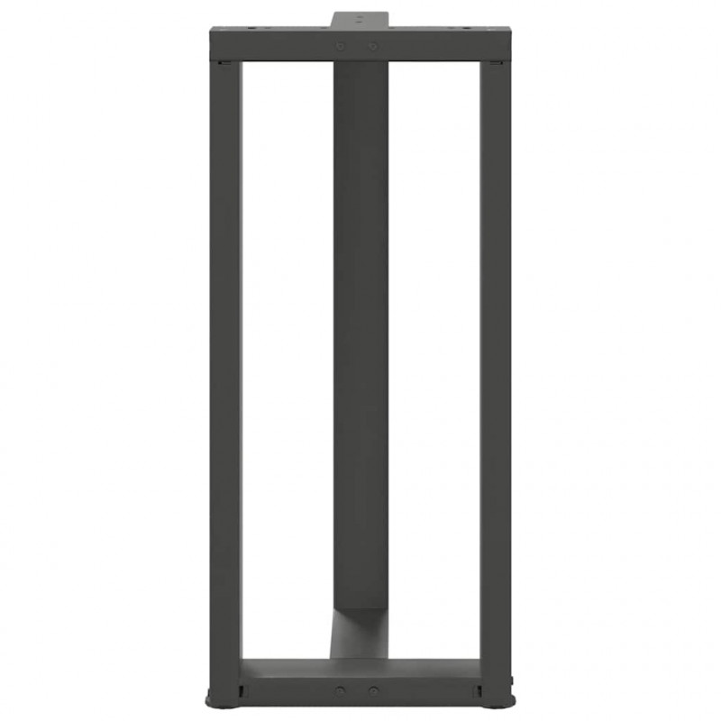 Nogi do stołu barowego w kształcie litery T 2 szt. Antracyt 40x35x(90-91) cm Stal