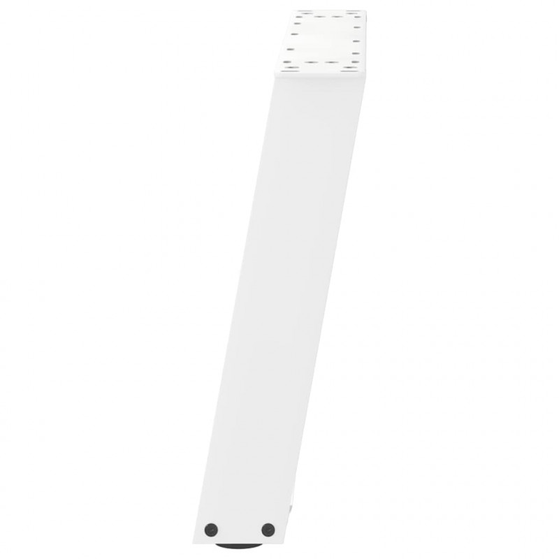 Nogi do stolika kawowego w kształcie litery U 2 szt. Białe 60x(42-43) cm Stal