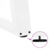 Nogi do stolika kawowego w kształcie litery U 2 szt. Białe 60x(42-43) cm Stal