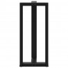 Nogi do stołu barowego w kształcie litery T 2 szt. Czarne 50x35x(90-91) cm Stal