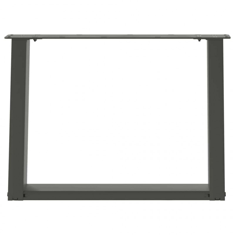 Nogi do stolika kawowego w kształcie litery U 2 szt. Antracyt 60x(42-43) cm Stal
