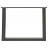 Nogi do stolika kawowego w kształcie litery U 2 szt. Antracyt 60x(42-43) cm Stal