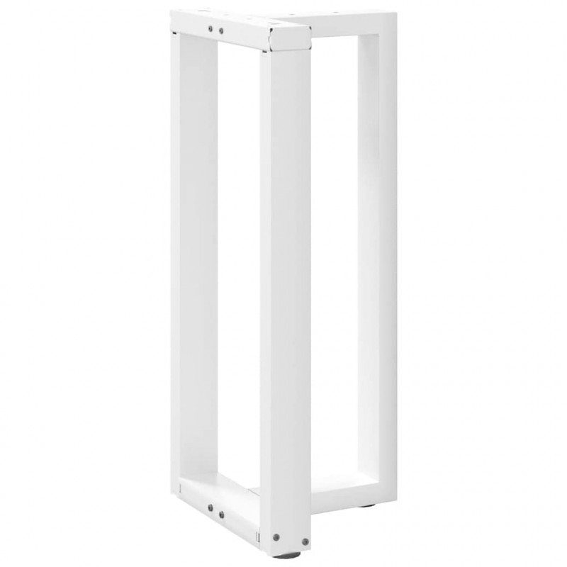 Nogi do stołu barowego w kształcie litery T 2 szt. Białe 50x35x(90-91) cm Stal