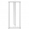 Nogi do stołu barowego w kształcie litery T 2 szt. Białe 50x35x(90-91) cm Stal