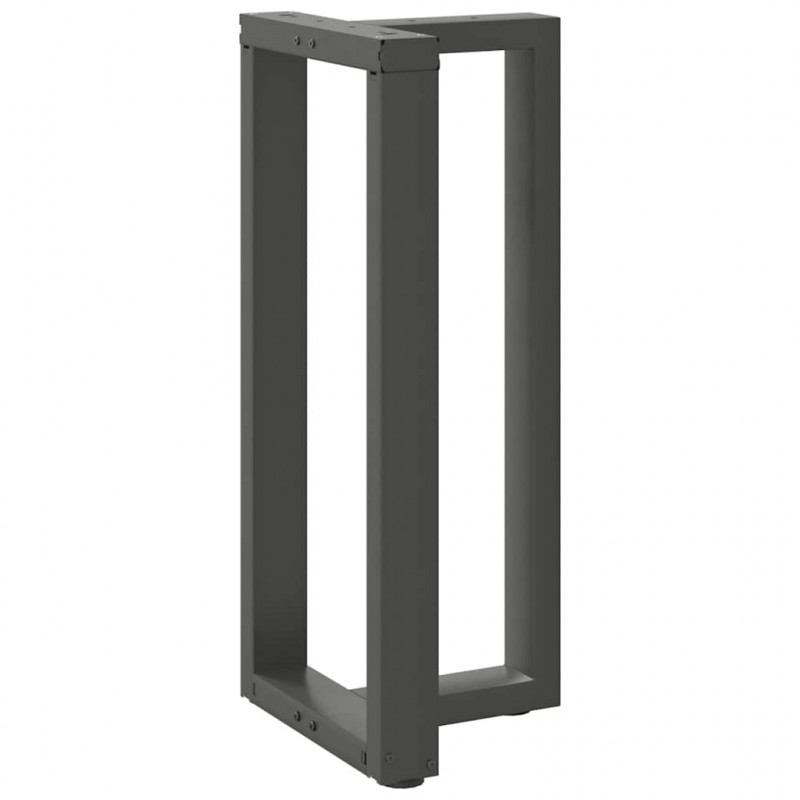 Nogi do stołu barowego w kształcie litery T 2 szt. Antracyt 50x35x(90-91) cm Stal
