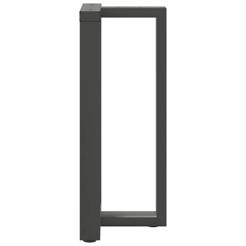 Nogi do stołu barowego w kształcie litery T 2 szt. Antracyt 50x35x(90-91) cm Stal