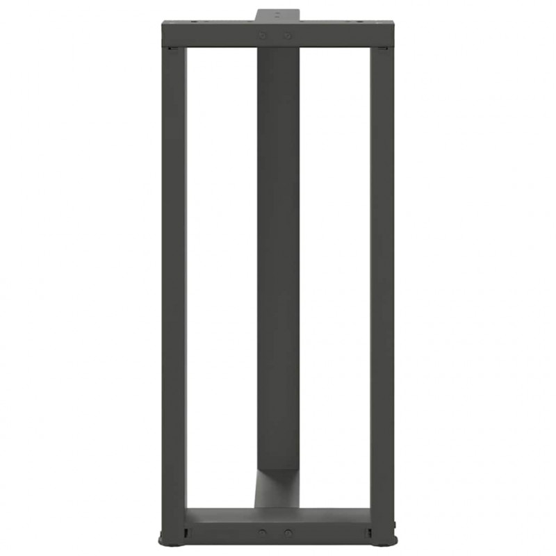 Nogi do stołu barowego w kształcie litery T 2 szt. Antracyt 50x35x(90-91) cm Stal