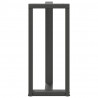 Nogi do stołu barowego w kształcie litery T 2 szt. Antracyt 50x35x(90-91) cm Stal