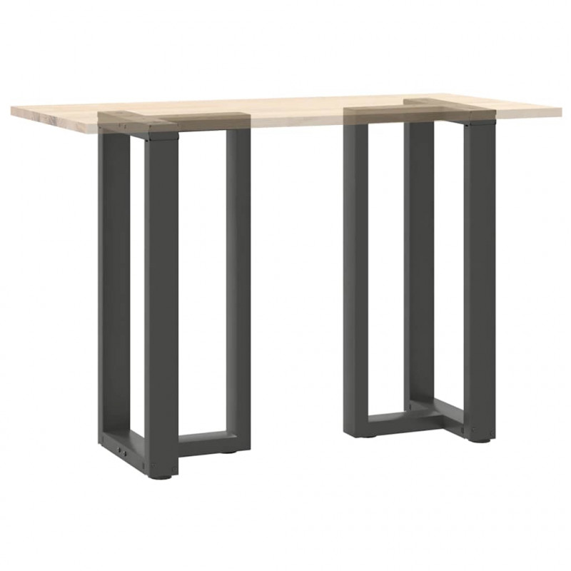 Nogi do stołu barowego w kształcie litery T 2 szt. Antracyt 50x35x(90-91) cm Stal