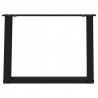Nogi do stolika kawowego w kształcie litery U 2 szt. Czarne 70x(42-43) cm Stal
