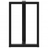 Nogi do stołu barowego w kształcie litery T 2 szt. Czarne 60x35x(90-91) cm Stal