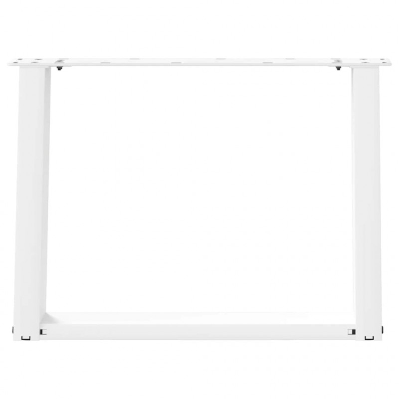 Nogi do stolika kawowego w kształcie litery U 2 szt. Białe 70x(42-43) cm Stal