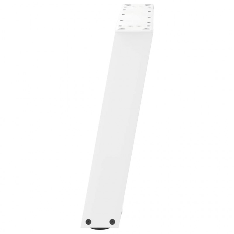 Nogi do stolika kawowego w kształcie litery U 2 szt. Białe 70x(42-43) cm Stal