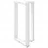 Nogi do stołu barowego w kształcie litery T 2 szt. Białe 60x35x(90-91) cm Stal