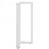 Nogi do stołu barowego w kształcie litery T 2 szt. Białe 60x35x(90-91) cm Stal