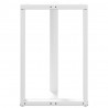Nogi do stołu barowego w kształcie litery T 2 szt. Białe 60x35x(90-91) cm Stal