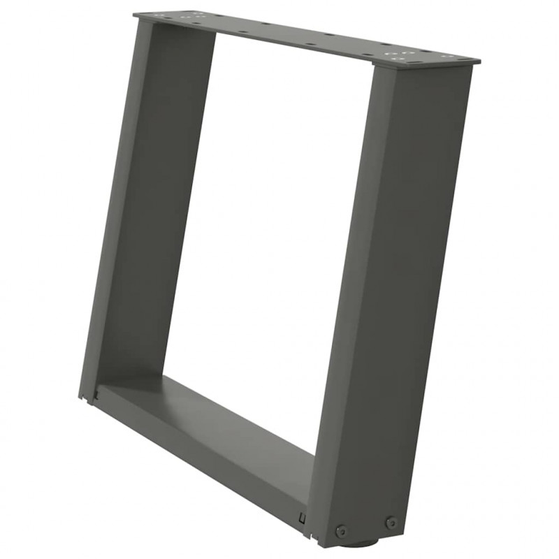 Nogi do stolika kawowego w kształcie litery U 2 szt. Antracyt 70x(42-43) cm Stal