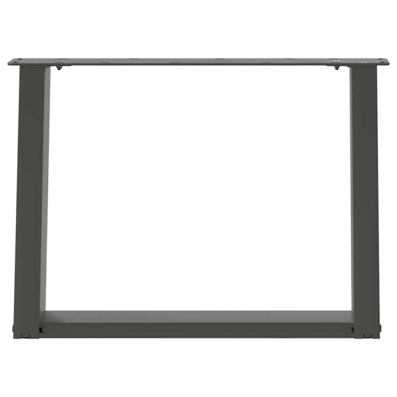 Nogi do stolika kawowego w kształcie litery U 2 szt. Antracyt 70x(42-43) cm Stal