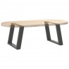 Nogi do stolika kawowego w kształcie litery U 2 szt. Antracyt 70x(42-43) cm Stal