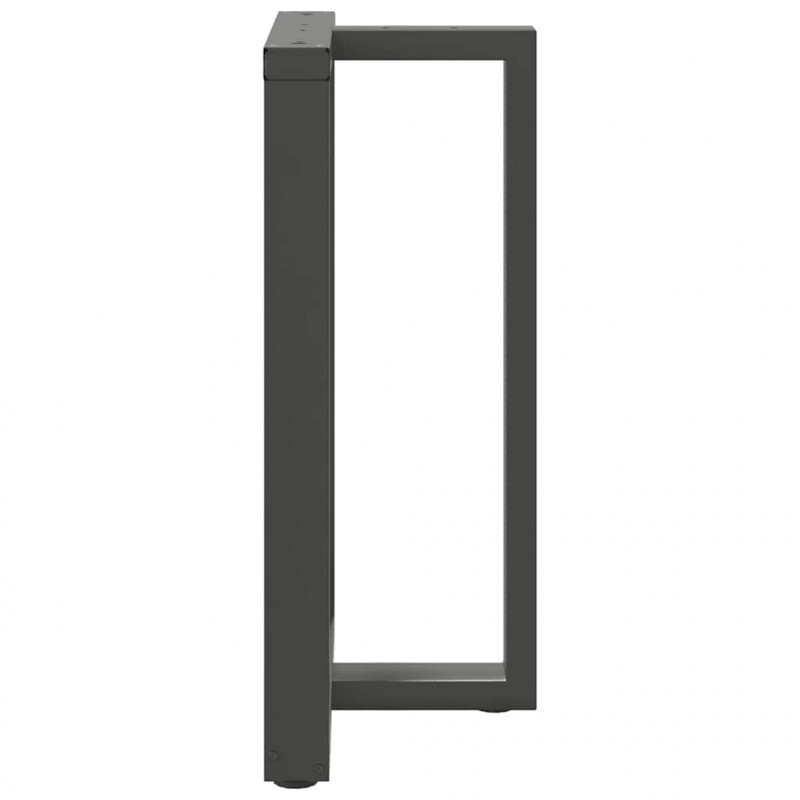Nogi do stołu barowego w kształcie litery T 2 szt. Antracyt 60x35x(90-91) cm Stal
