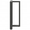 Nogi do stołu barowego w kształcie litery T 2 szt. Antracyt 60x35x(90-91) cm Stal