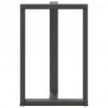 Nogi do stołu barowego w kształcie litery T 2 szt. Antracyt 60x35x(90-91) cm Stal