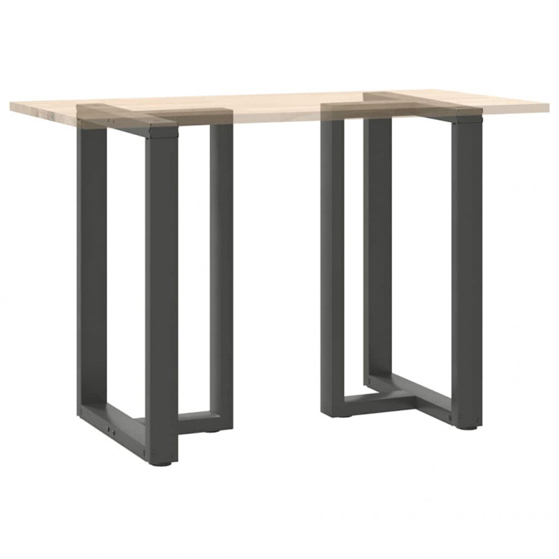 Nogi do stołu barowego w kształcie litery T 2 szt. Antracyt 60x35x(90-91) cm Stal