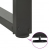 Nogi do stołu barowego w kształcie litery T 2 szt. Antracyt 60x35x(90-91) cm Stal