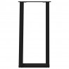Nogi do stołu konsolowego w kształcie litery U 2 szt. Czarne 28x(72-73) cm Stal