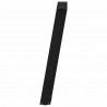 Nogi do stołu konsolowego w kształcie litery U 2 szt. Czarne 28x(72-73) cm Stal