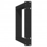 Nogi do stołu konsolowego w kształcie litery U 2 szt. Czarne 28x(72-73) cm Stal