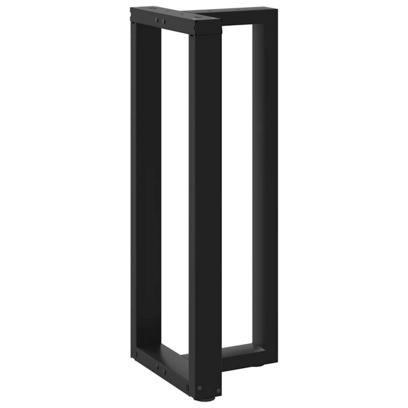 Nogi do stołu barowego w kształcie litery T 2 szt. Czarne 40x35x(100-101) cm Stal