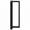 Nogi do stołu barowego w kształcie litery T 2 szt. Czarne 40x35x(100-101) cm Stal