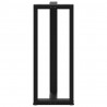 Nogi do stołu barowego w kształcie litery T 2 szt. Czarne 40x35x(100-101) cm Stal