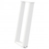 Nogi do stołu konsolowego w kształcie litery U 2 szt. Białe 28x(72-73) cm Stal