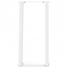 Nogi do stołu konsolowego w kształcie litery U 2 szt. Białe 28x(72-73) cm Stal