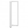 Nogi do stołu barowego w kształcie litery T 2 szt. Białe 40x35x(100-101) cm Stal