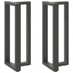 Nogi do stołu barowego w kształcie litery T 2 szt. Antracyt 40x35x(100-101) cm Stal