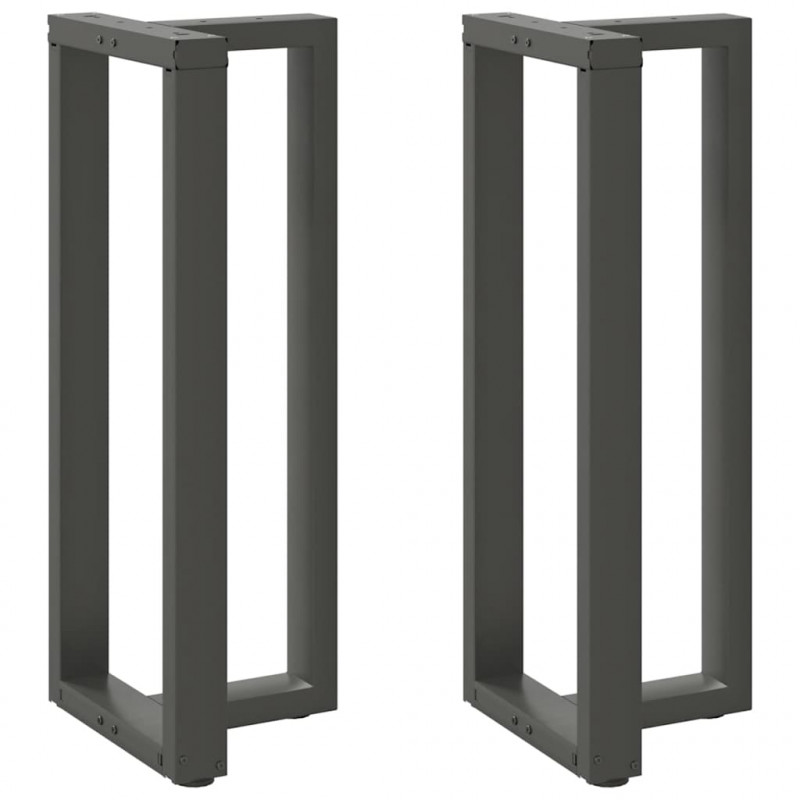Nogi do stołu barowego w kształcie litery T 2 szt. Antracyt 40x35x(100-101) cm Stal