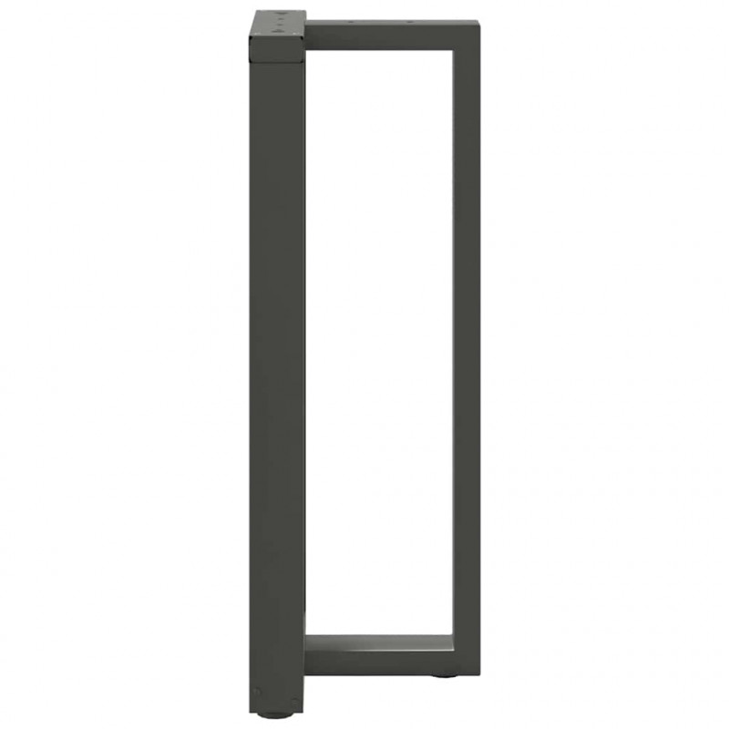 Nogi do stołu barowego w kształcie litery T 2 szt. Antracyt 40x35x(100-101) cm Stal