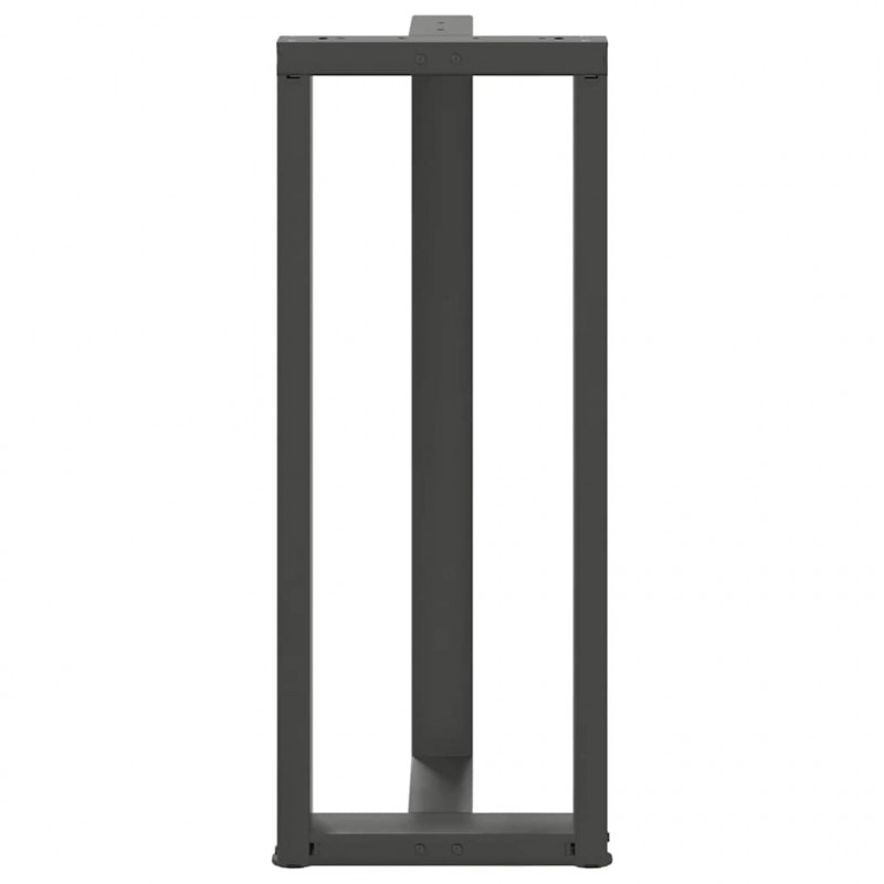 Nogi do stołu barowego w kształcie litery T 2 szt. Antracyt 40x35x(100-101) cm Stal