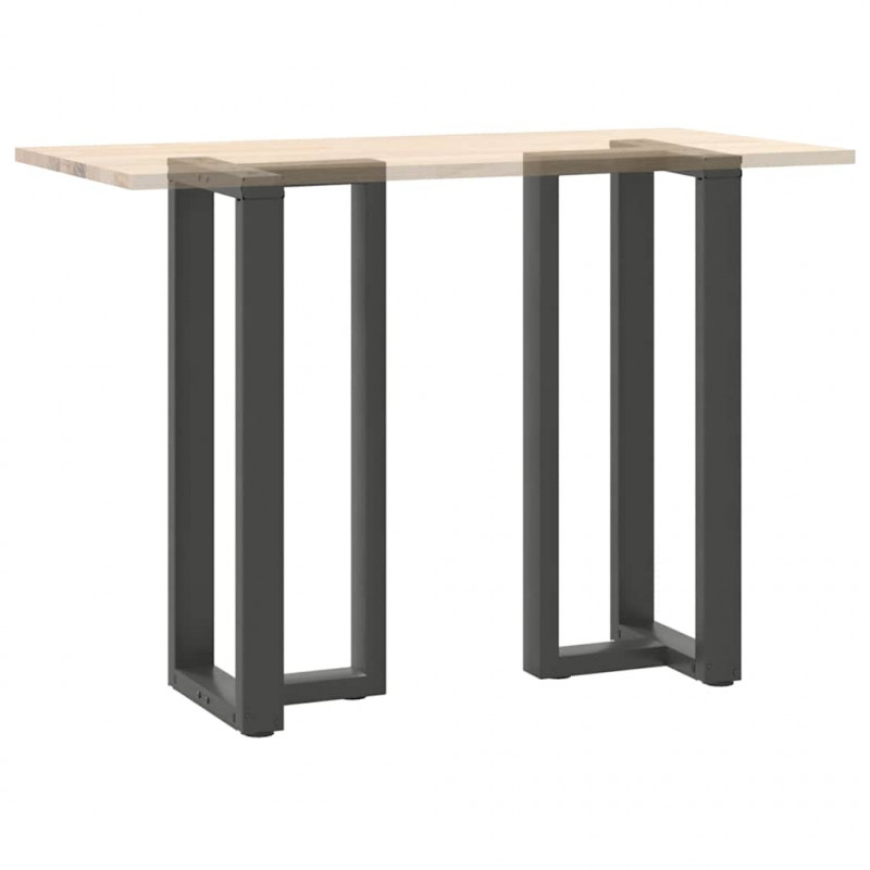 Nogi do stołu barowego w kształcie litery T 2 szt. Antracyt 40x35x(100-101) cm Stal