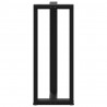 Nogi do stołu barowego w kształcie litery T 2 szt. Czarne 50x35x(100-101) cm Stal